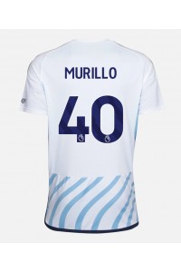 Nottingham Forest Murillo #40 Jalkapallovaatteet Vieraspaita 2023-24 Lyhythihainen